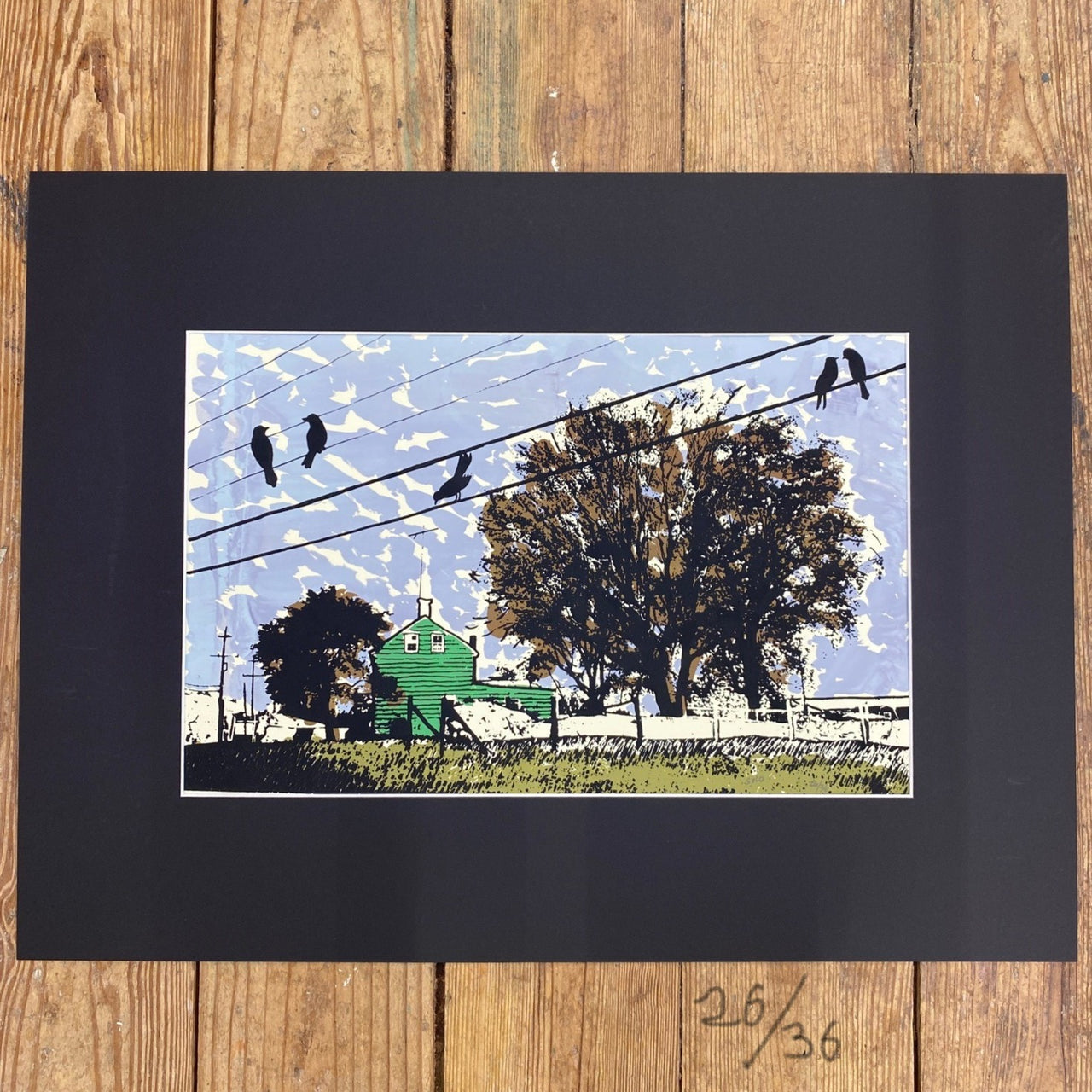 Rea's Farm House Serigraph