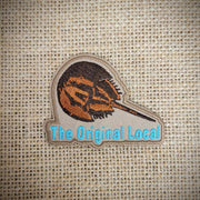 Horseshoe Crab Patch with text underneath that says 'Original Local.'
