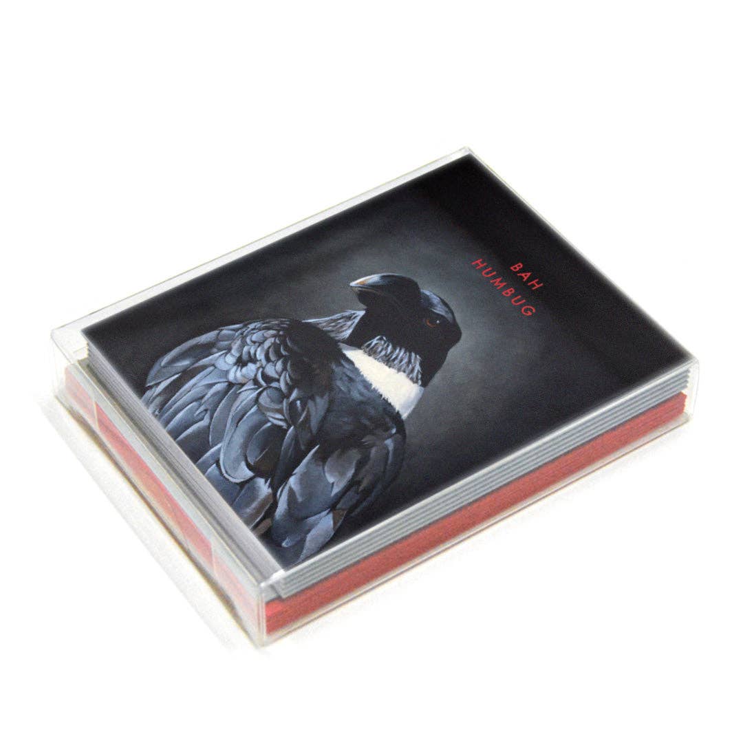 Bah Humbug Raven Holiday Card