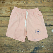 A pair of peachy, cotton shorts.