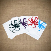 Multi-colored set of Octopus napkins.