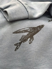 Close-up of the 'Flying Fish' design.